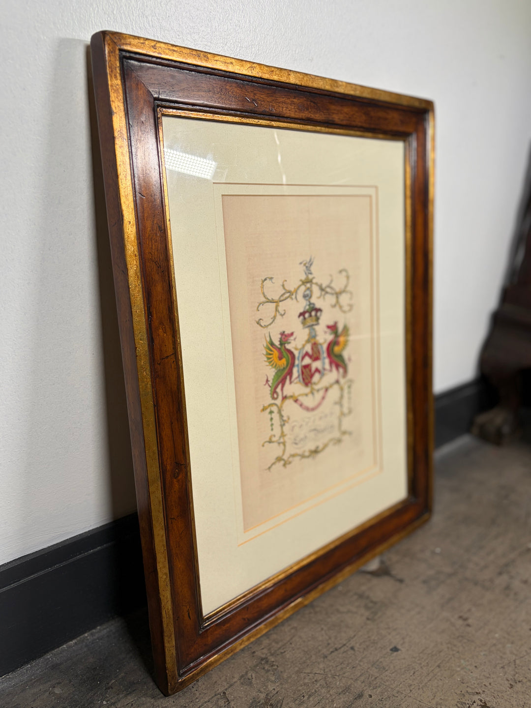 Framed Heraldic Coat of Arms Print – Touchet, Lord Audley