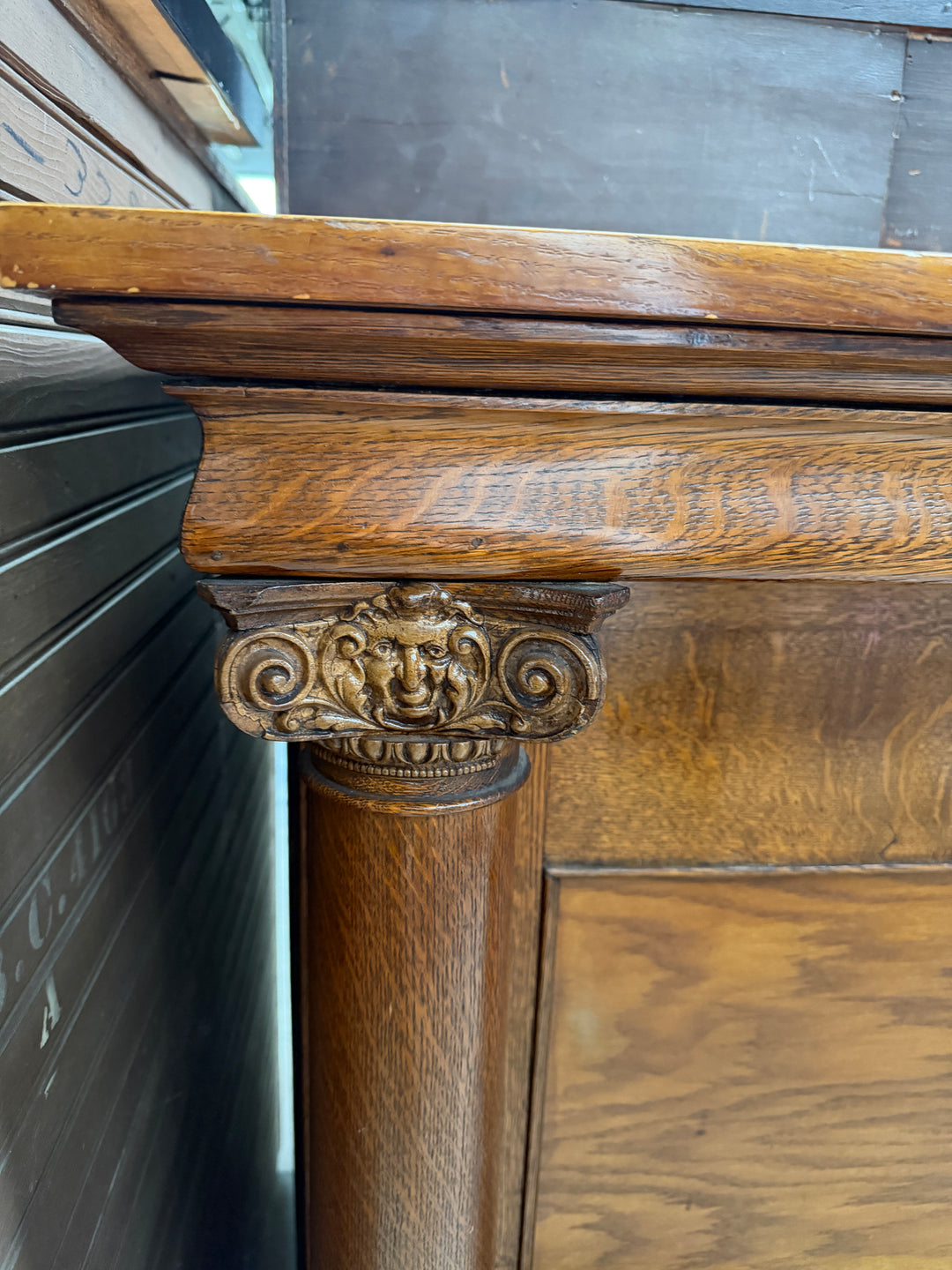 Antique Carved Bar