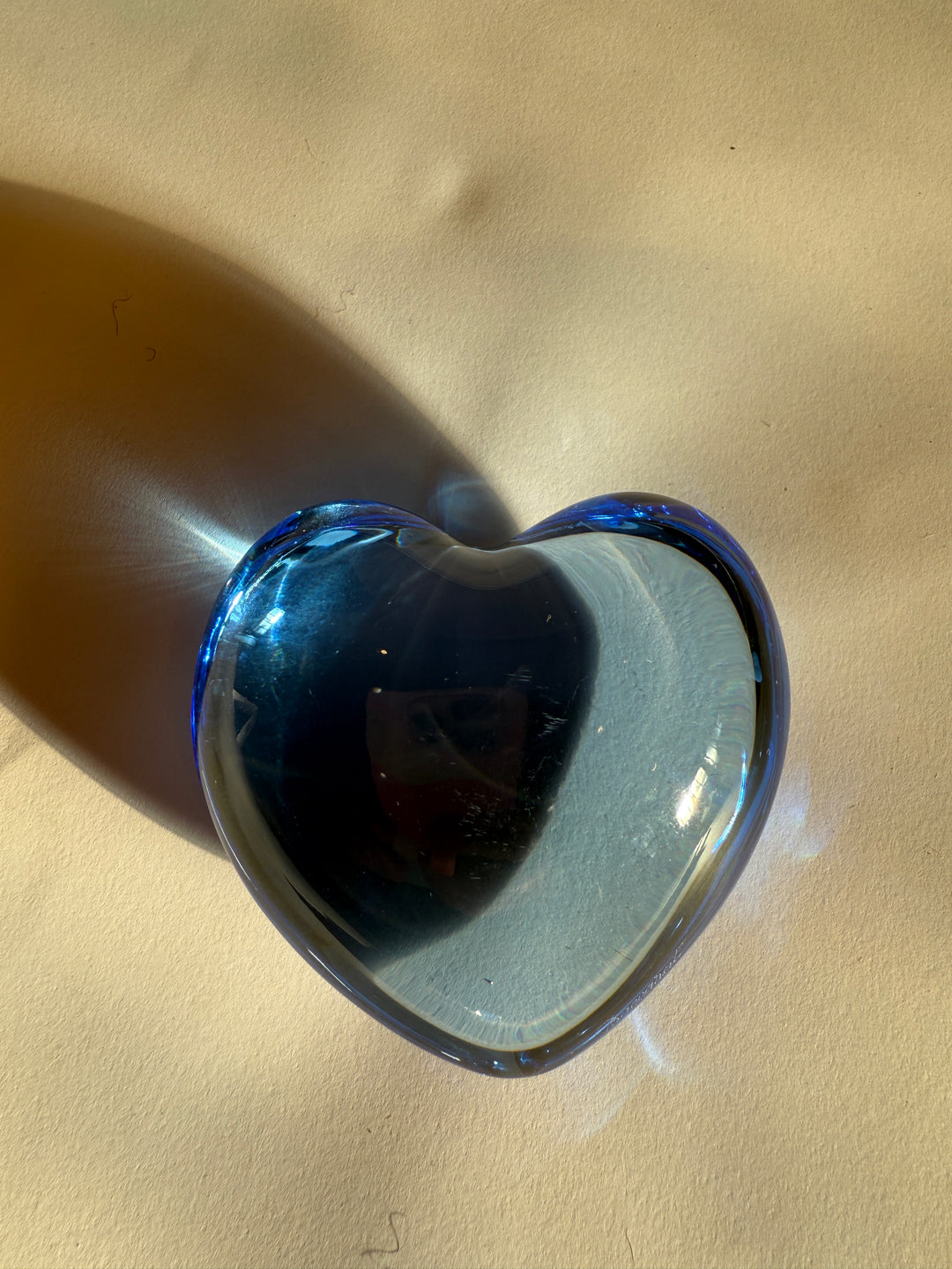 Baccarat Blue Amor Heart