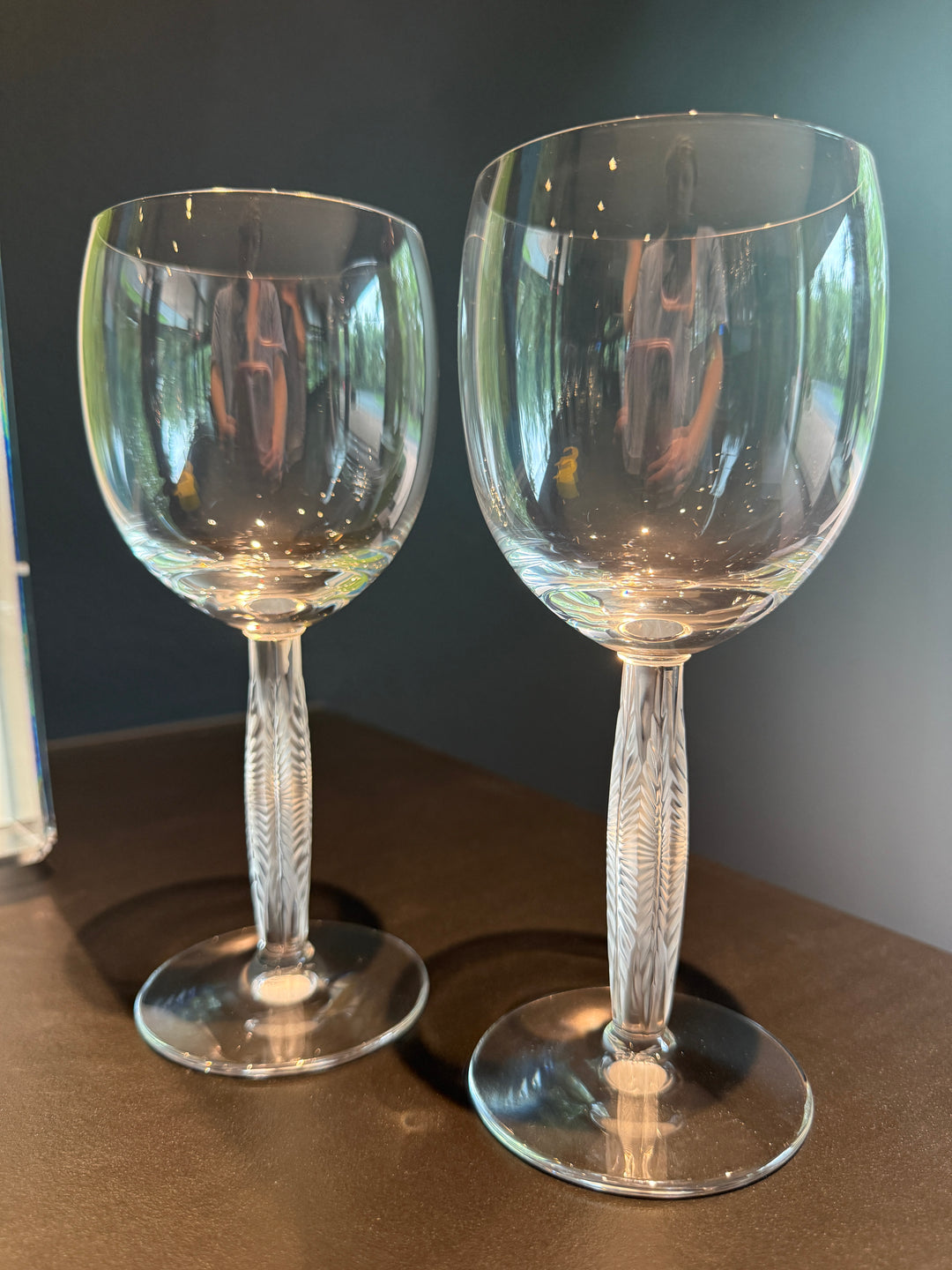Lalique “Diamant” Wine Glasses (Set of 2)