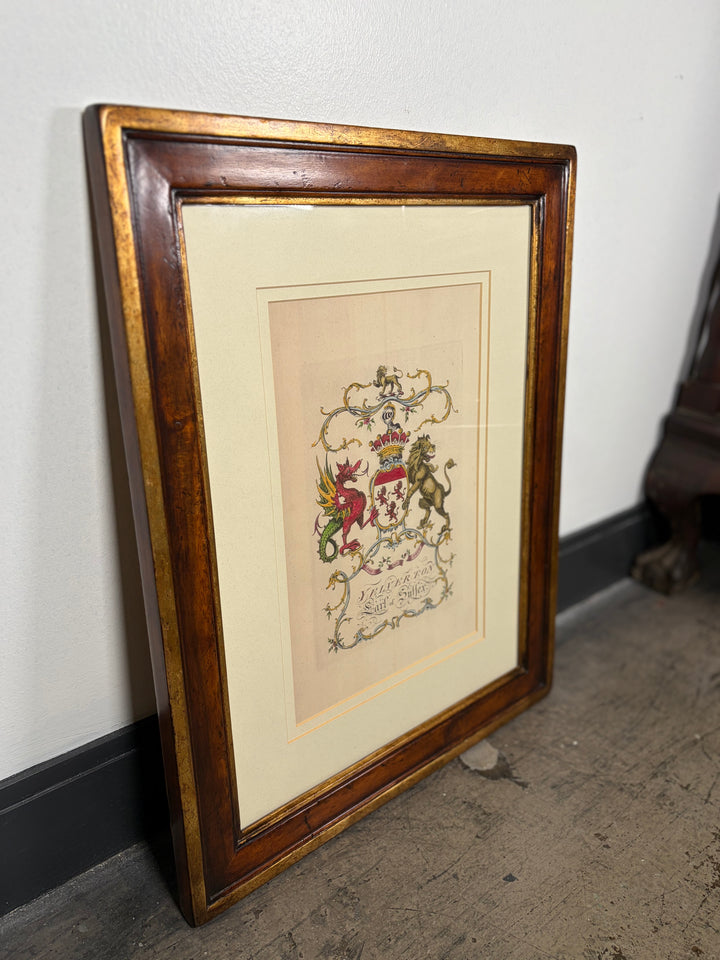 Framed Heraldic Coat of Arms Print – Yelverton, Earl of Sussex
