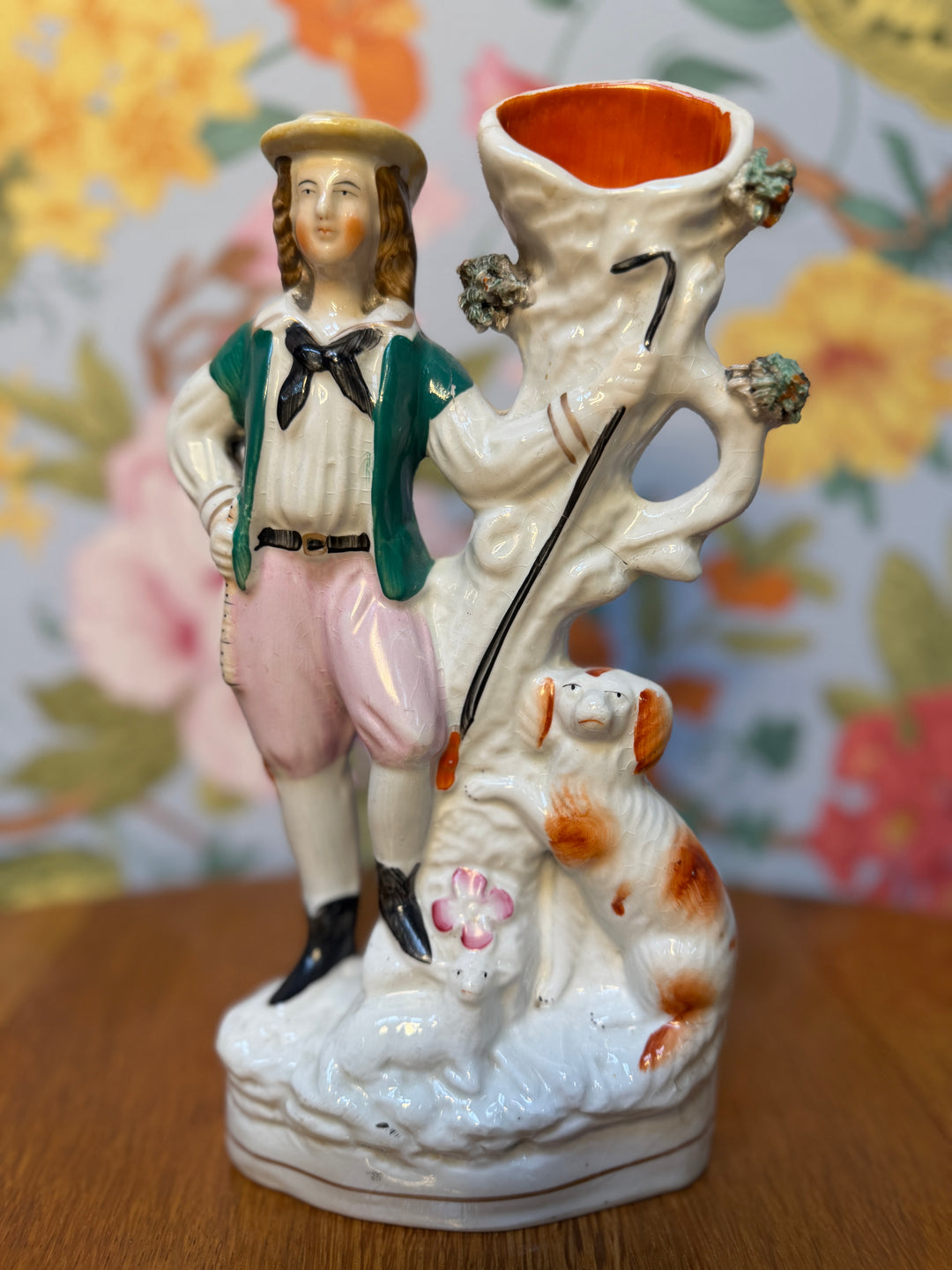 Staffordshire Man, Dog, and Lamb