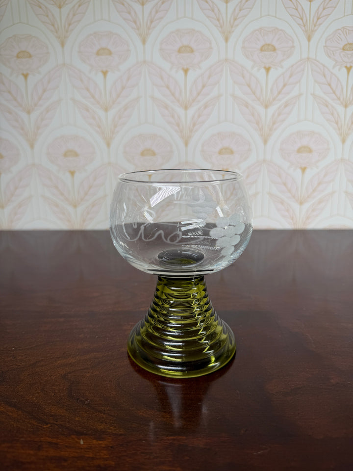 Set of 2 Green Glasses