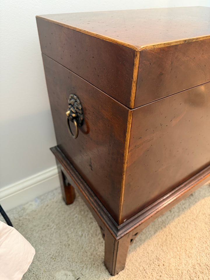 Mahogany Cellarette or Wine Chest on Stand