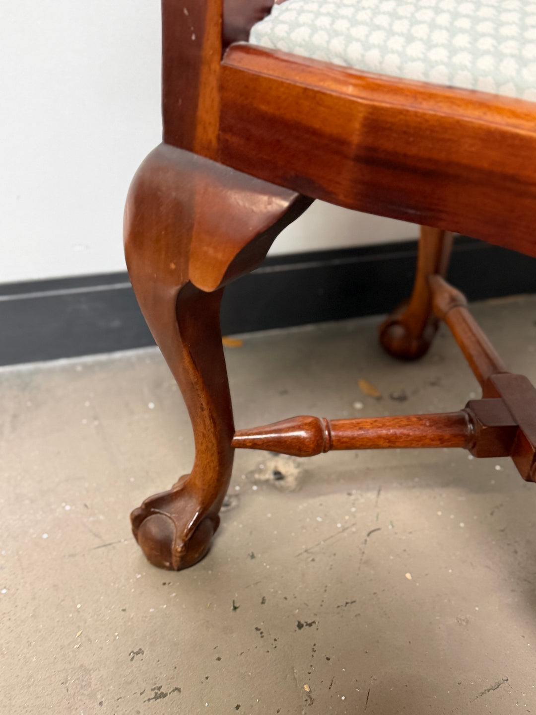 Mahogany Chippendale Style Corner Chair