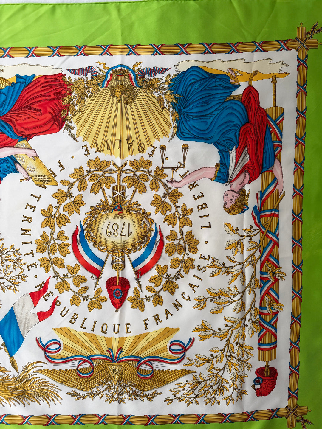 Vintage HERMÈS ‘Liberté Égalité Fraternité’ French Republic 1789 90