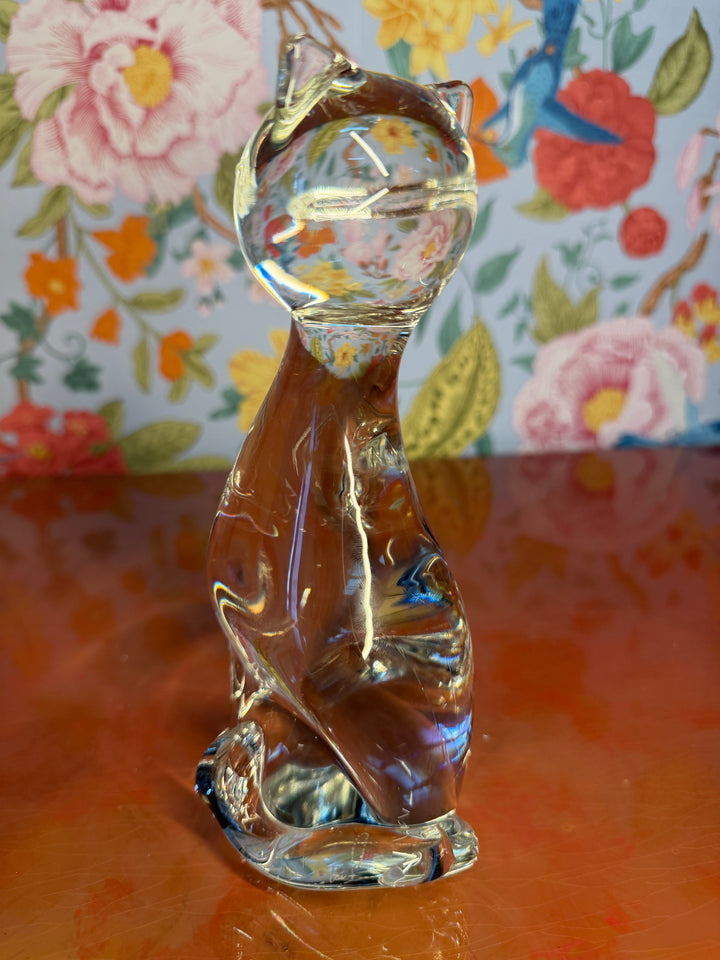 Vintage Glass Cat
