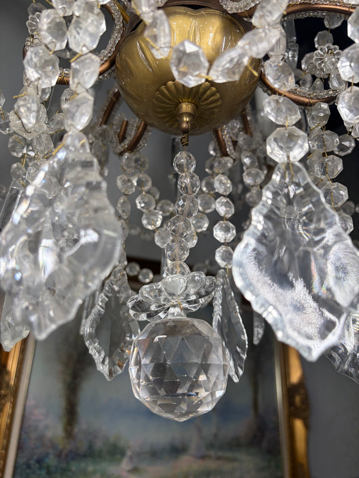 Multi-Arm Crystal Beaded Chandelier