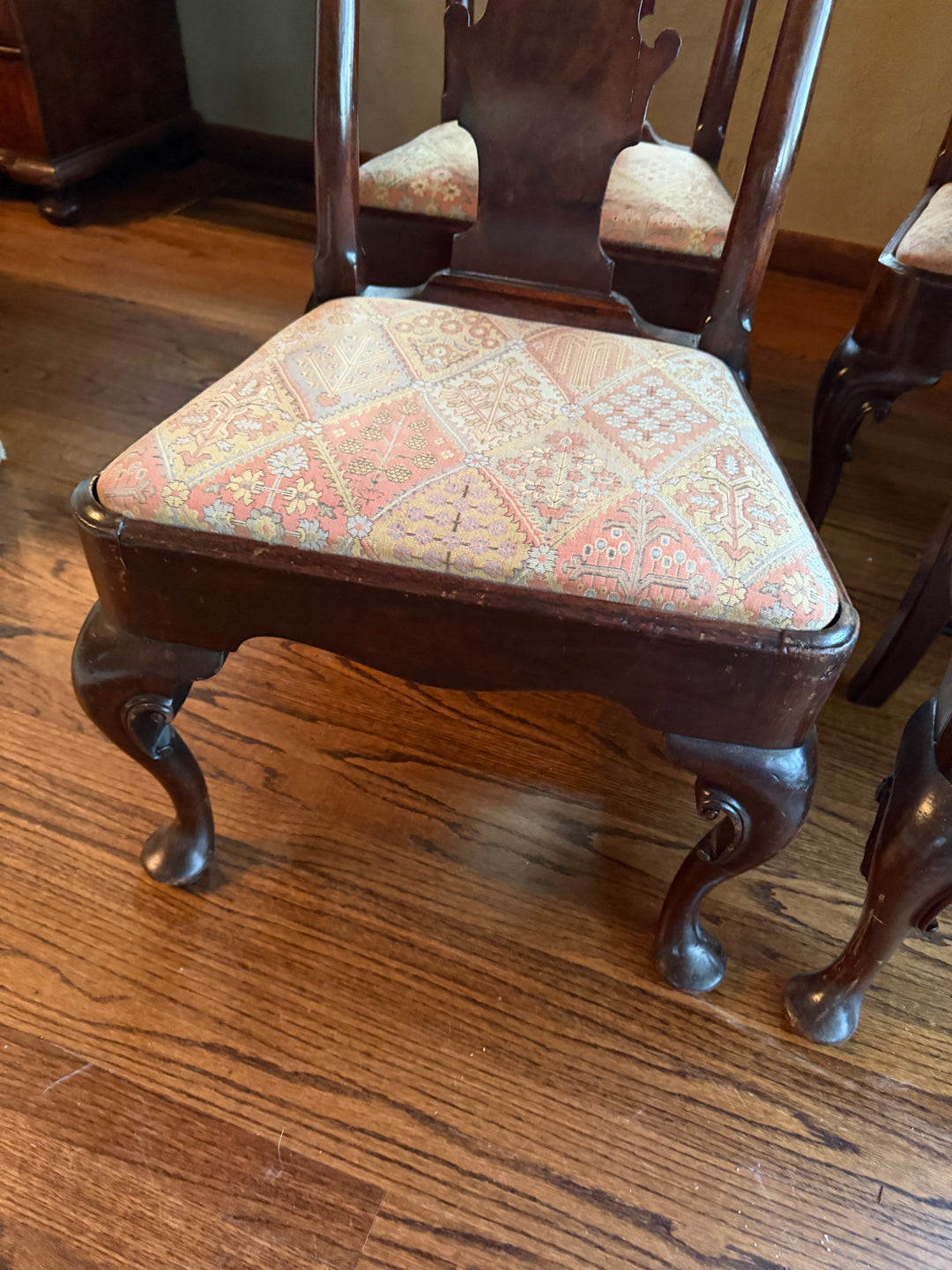Circa 1720s - 1740s Set of Four George II Side Chairs