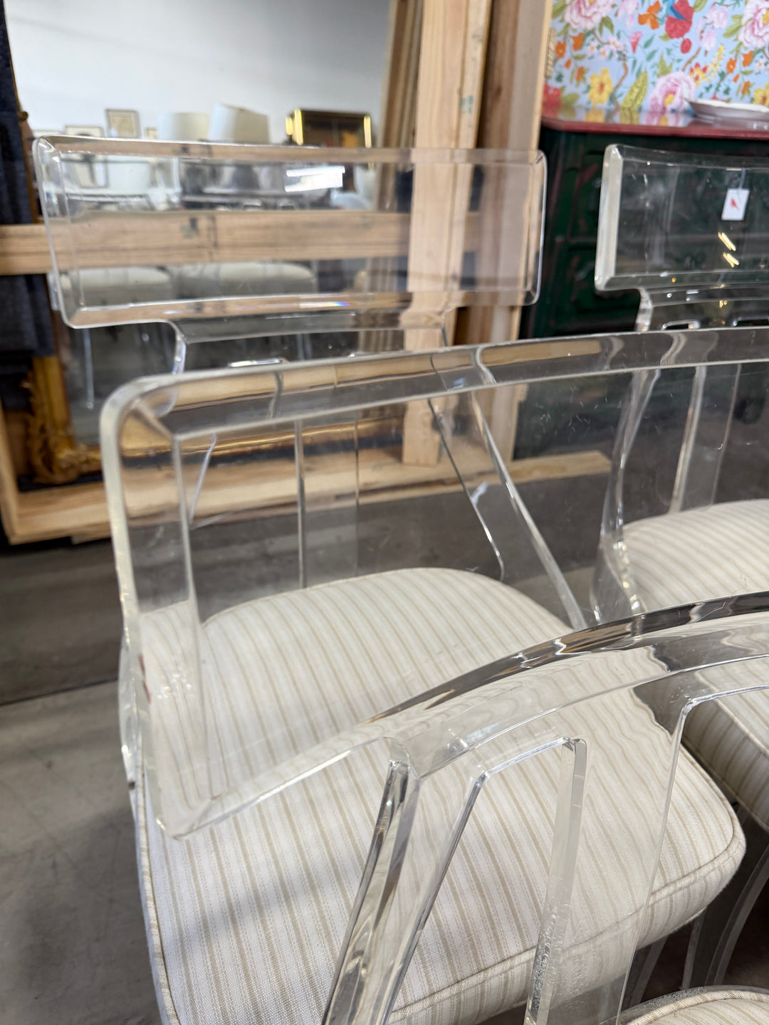 Lucite Klismos Chairs by Hill Manufacturing (Set of 4)