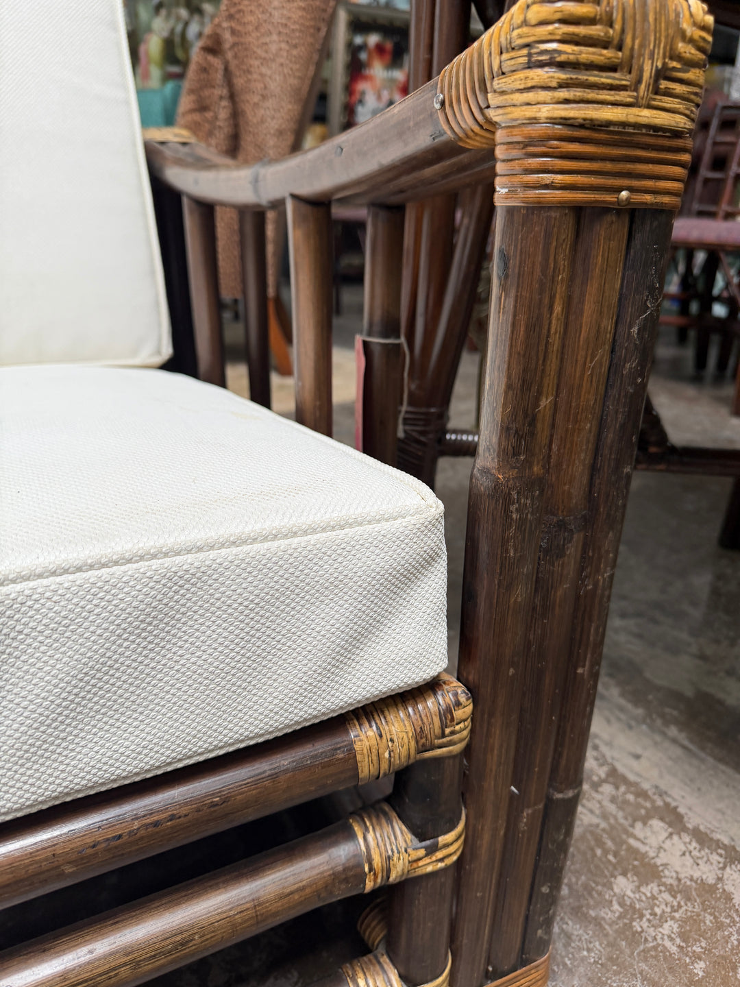 Vintage Bamboo and Rattan Armchairs