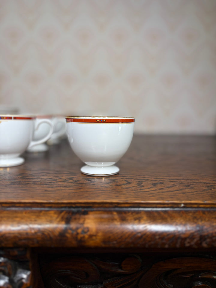 Set of 10 Wedgwood Colorado Cups and Saucers