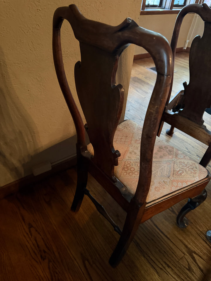 Circa 1720s - 1740s Set of Four George II Side Chairs