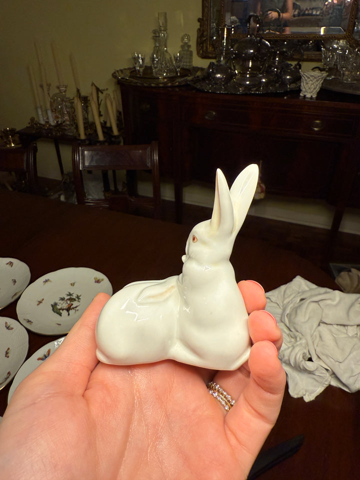 Herend Two White Rabbits