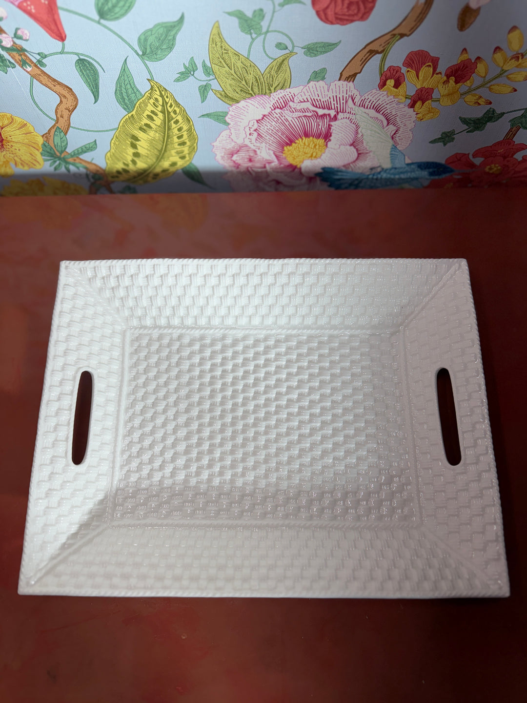 Vintage Tiffany & Co Basket Weave Serving Set