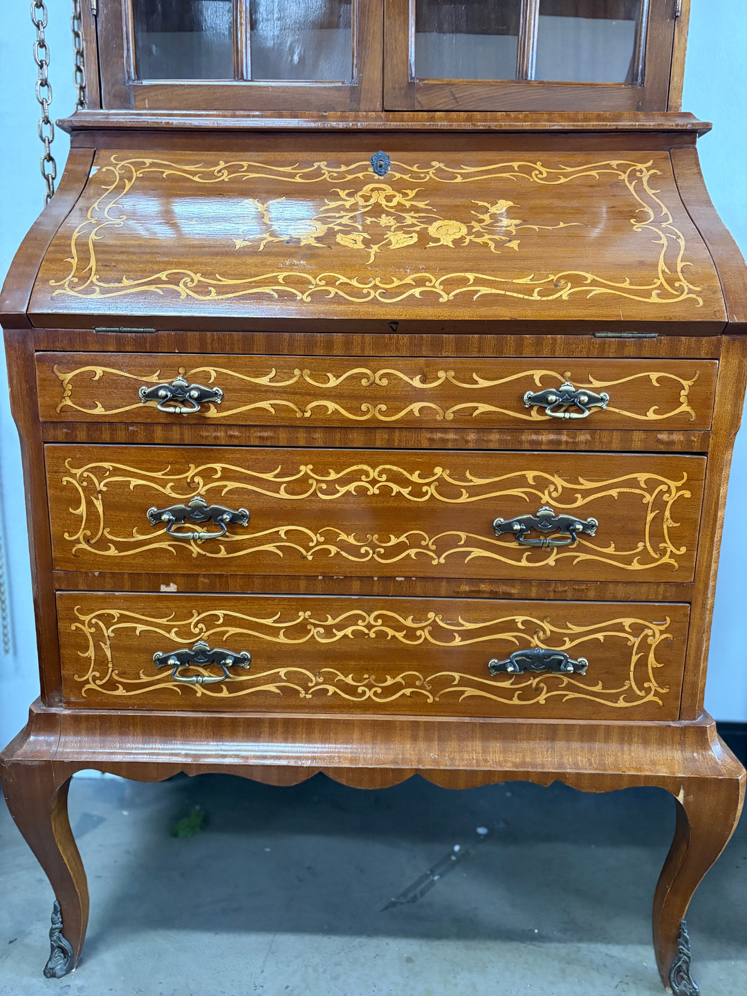Inlaid Secretary Desk