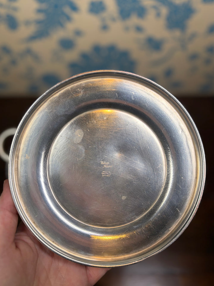 Vintage Sheffield Silver Plate Champagne Bucket with Lion Handles "Fidei Tenax"
