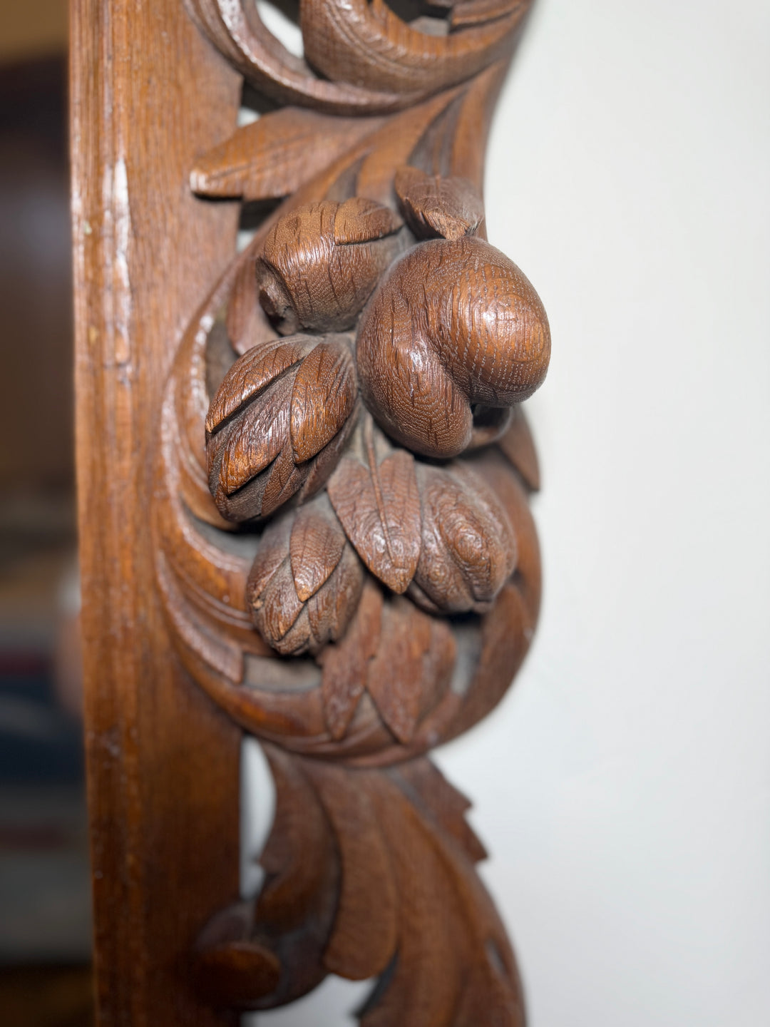 English Carved Oak Mirror