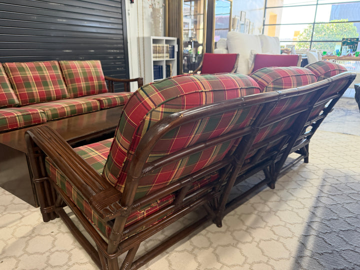 Vintage Bamboo and Rattan Sofa