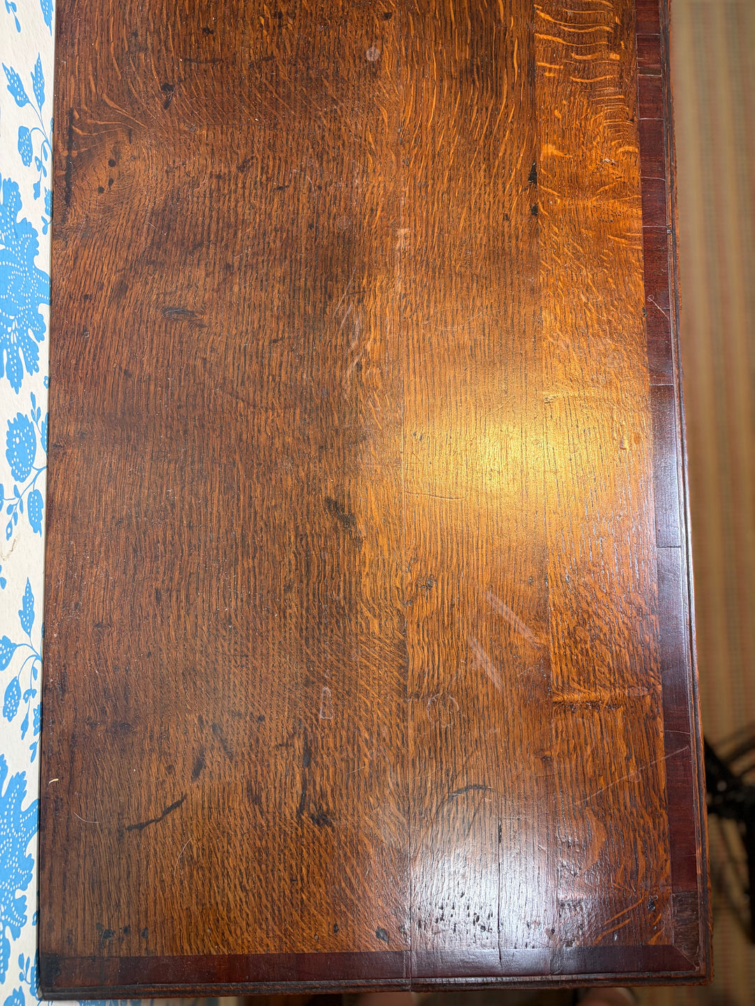 Antique Georgian Oak/Mahogany Lowboy