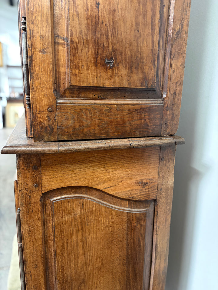French Provincial Carved Walnut Armoire