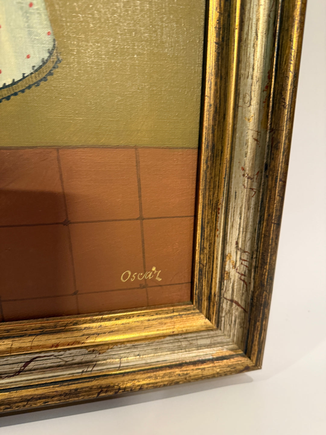 Original Oscar Bernach Oil Paintings - Set of 2, Girl and Boy