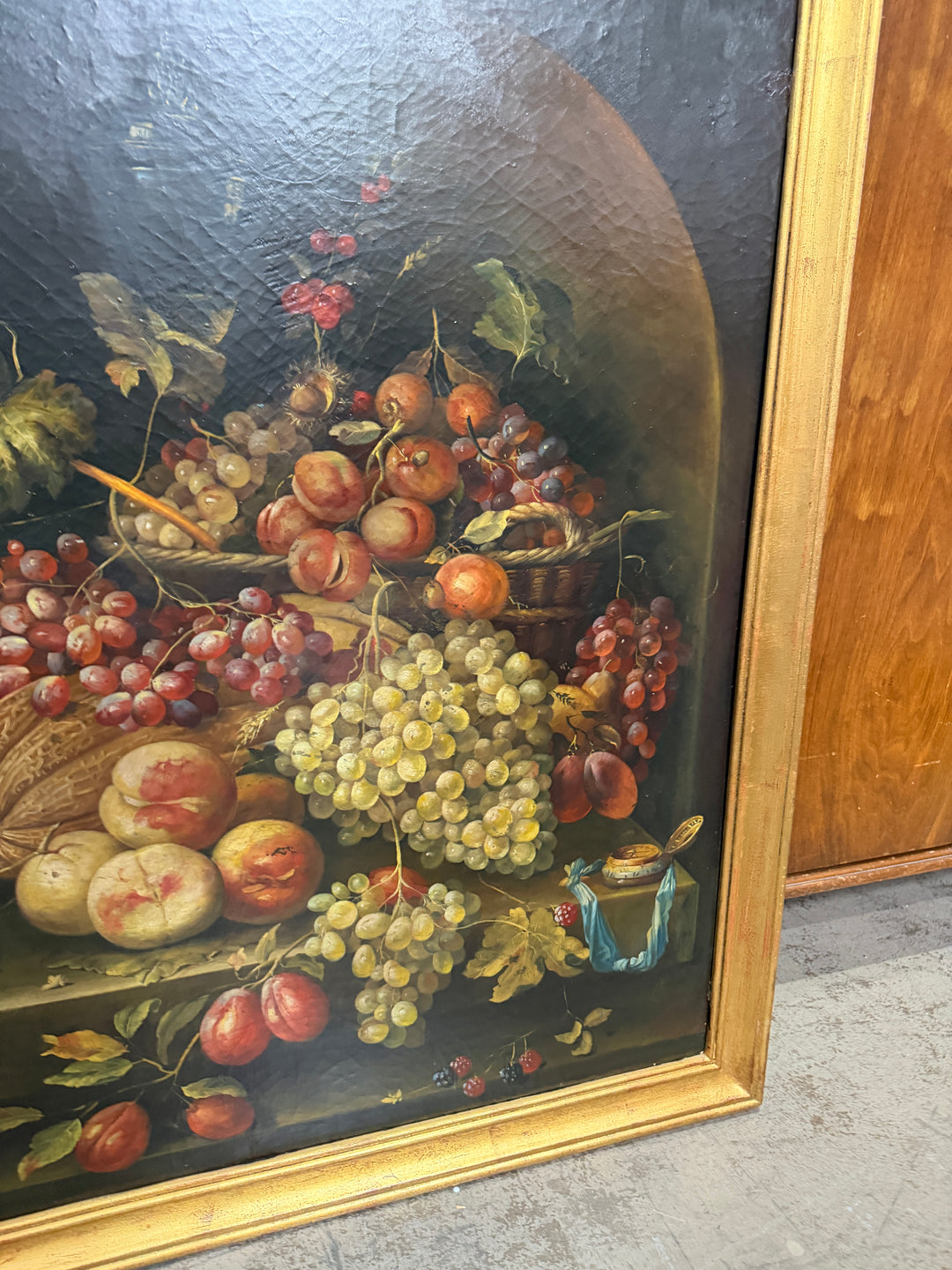Still Life Fruit Oil on Canvas Painting