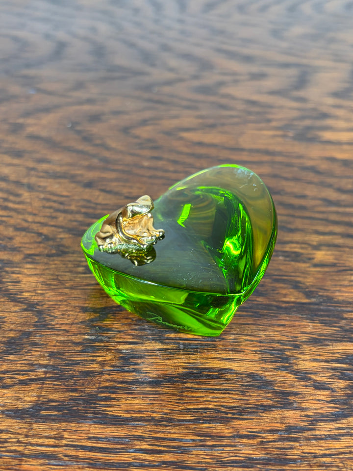 Baccarat Gold Frog on Leaf