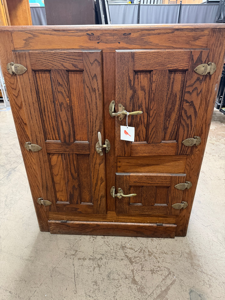 Antique Oak Ice Box (Bohn)