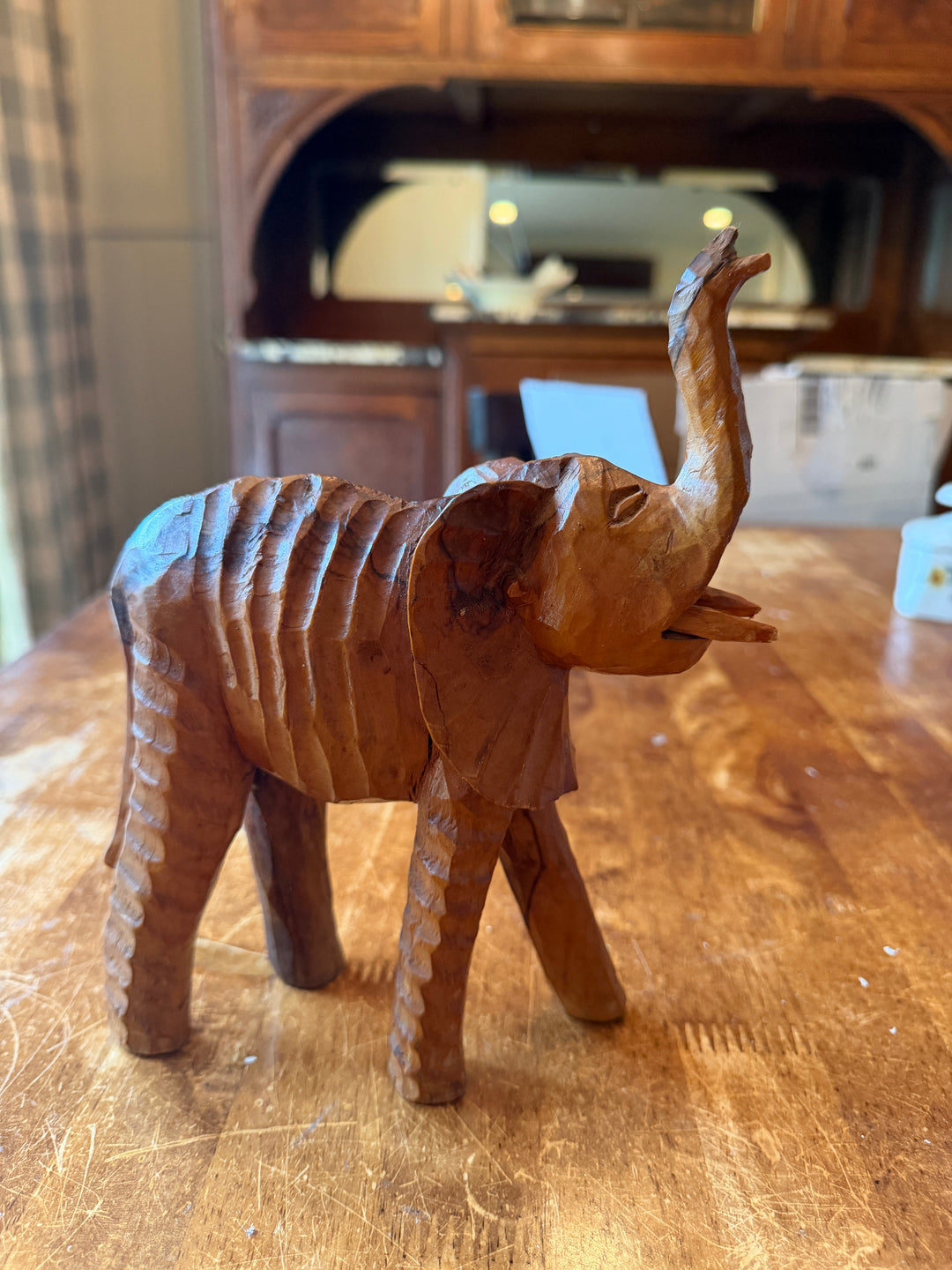 Carved Wood Elephant