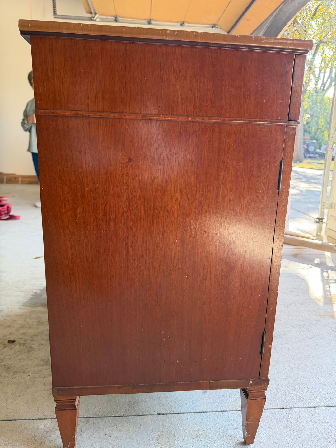 19th Century Hand-Painted Satin Wood Antique Satinwood Cabinet