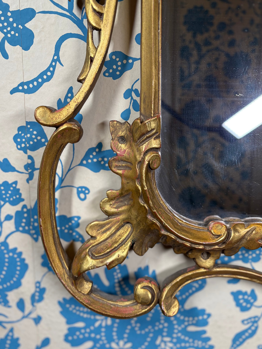 Antique Gilt Wood Mirror
