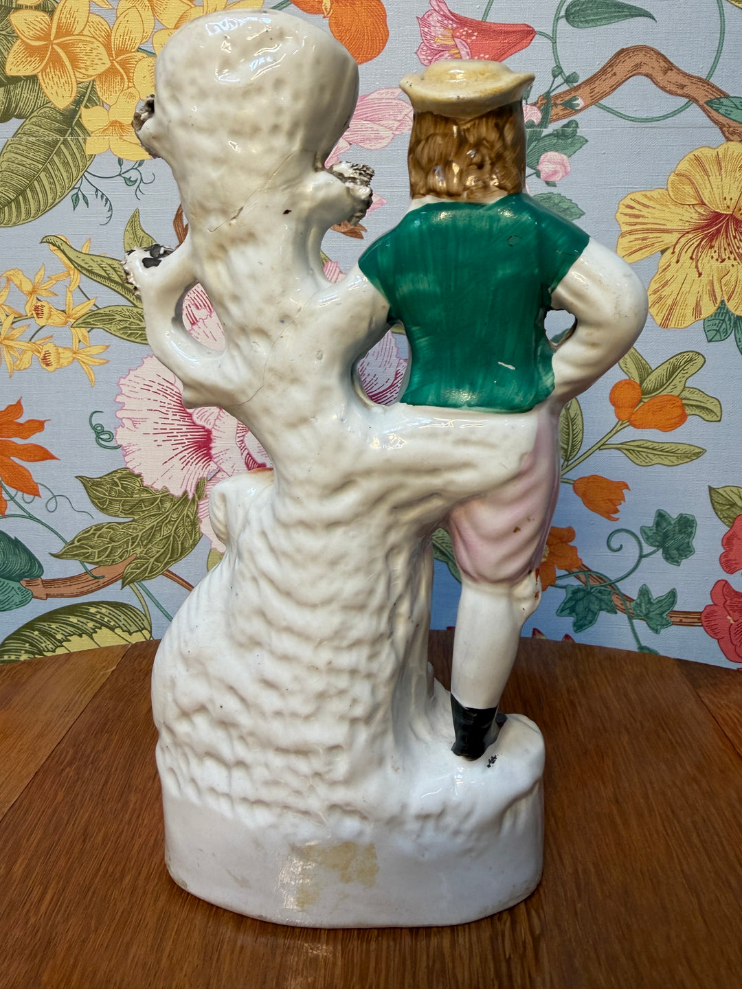 Staffordshire Man, Dog, and Lamb
