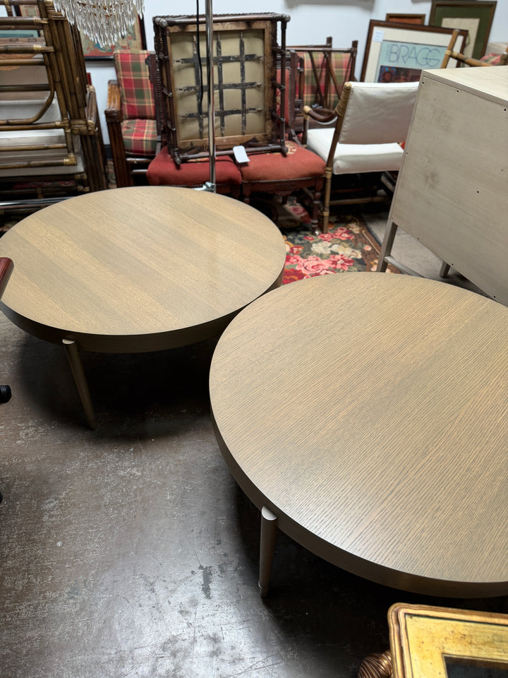Large Round Double Coffee Tables