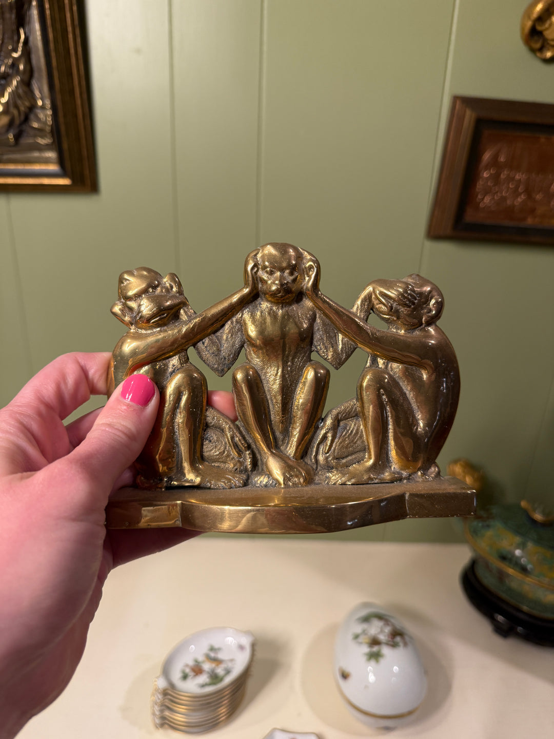 Brass Three Wise Monkeys