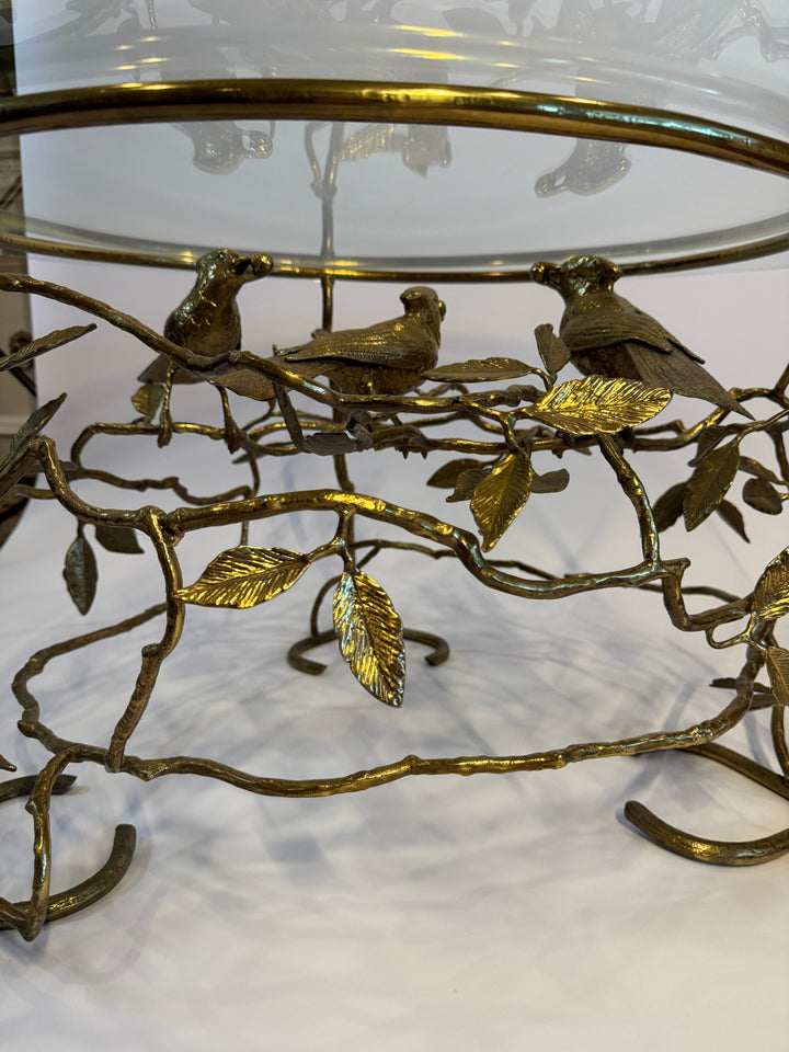 Brass Bird Table