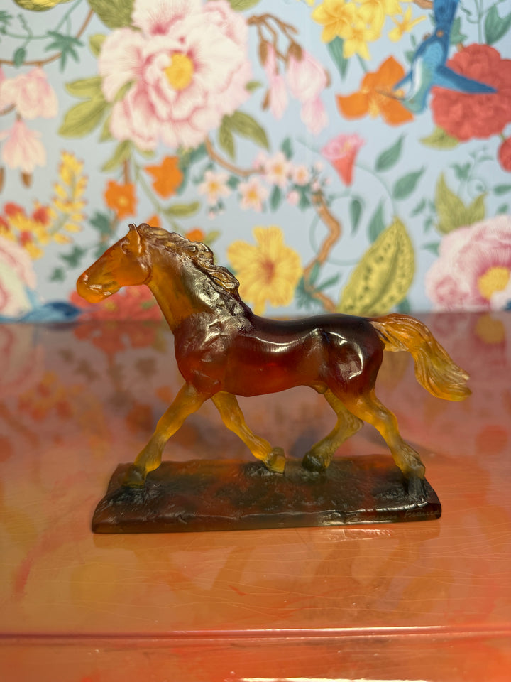 Daum Crystal Trotting Horse