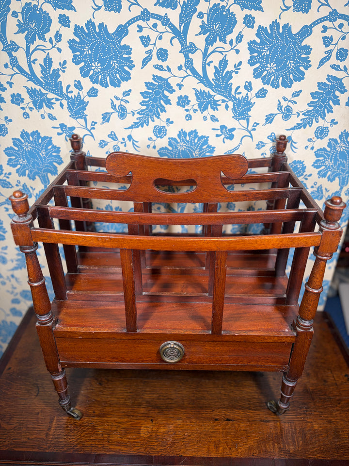 Vintage Wooden Book/Magazine Rack