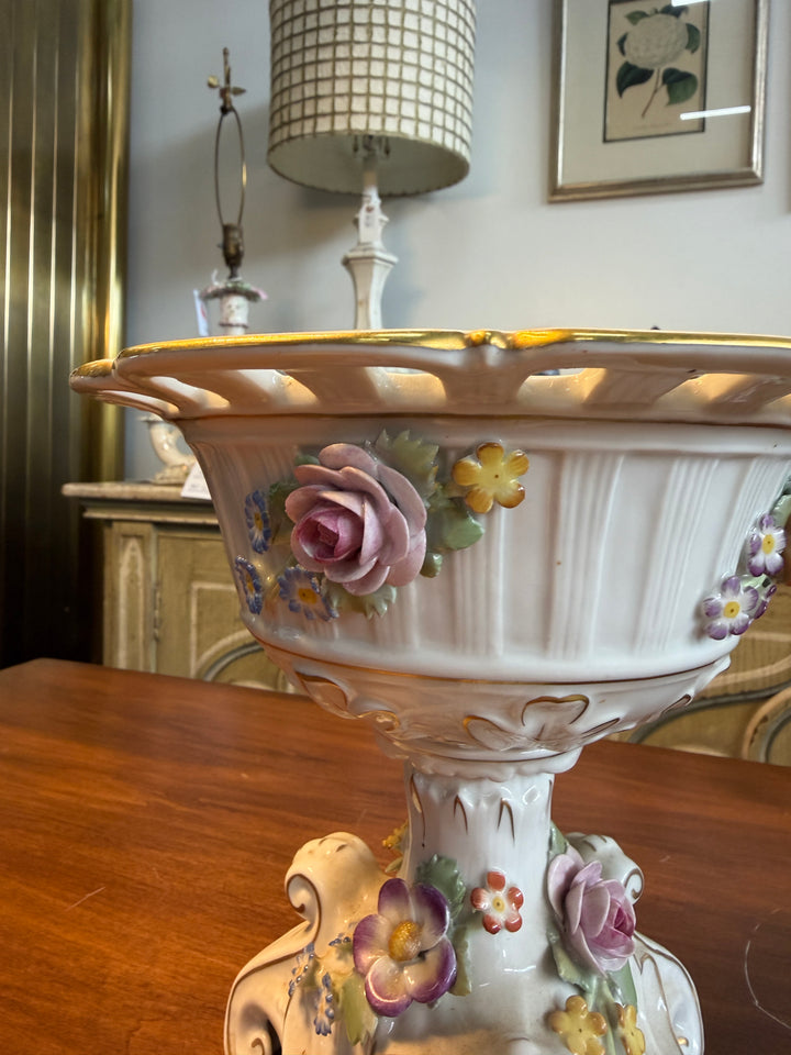 Louis XVI Hand Painted Pedestal Centre Bowl