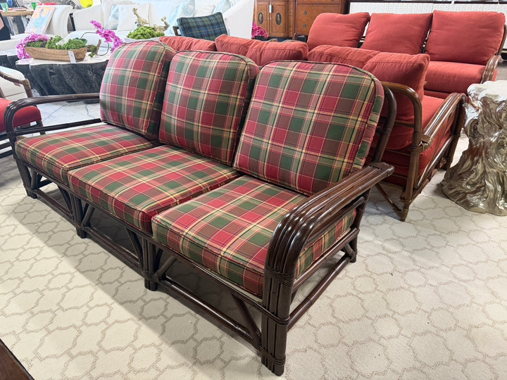 Vintage Bamboo and Rattan Sofa