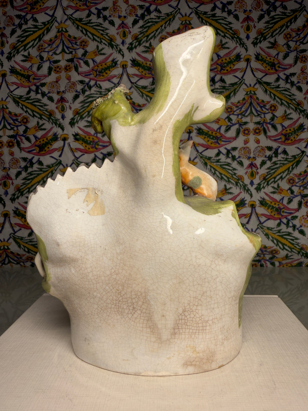Staffordshire-Style Hunting Dogs Figural Spill Vase