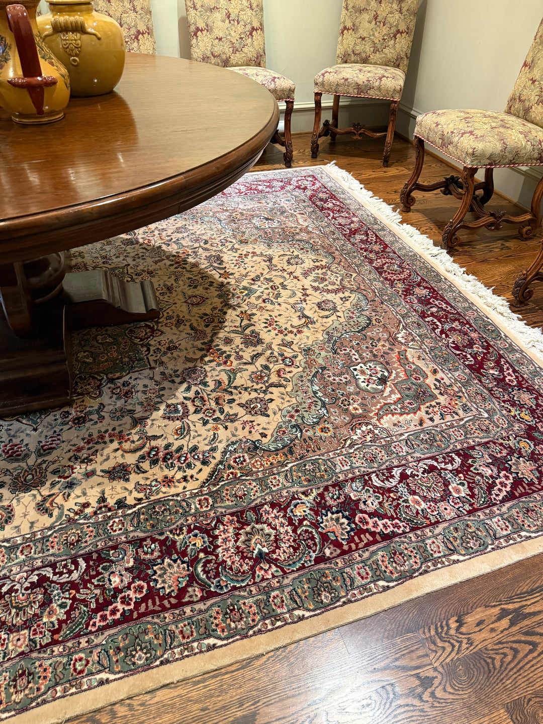 Chinese Tabriz Rug (9 x 11.7 ft) (Online Only Item)
