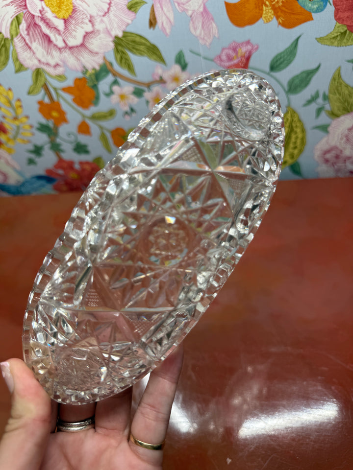 Cut Glass Trinket Dish