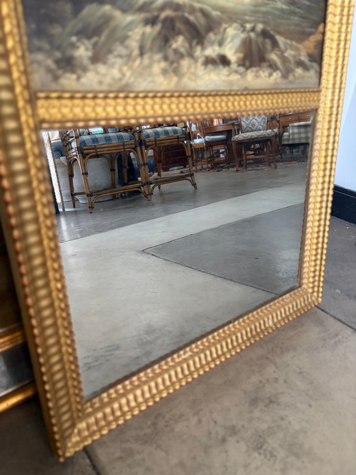 Antique French Trumeau Mirror