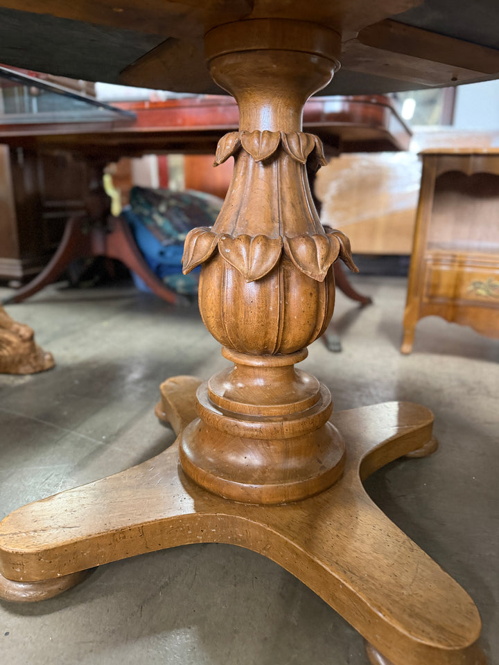 Carved Leaf Base Table