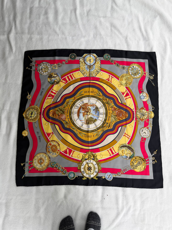 Vintage HERMÈS Parmi Les Fleurs Compass 90