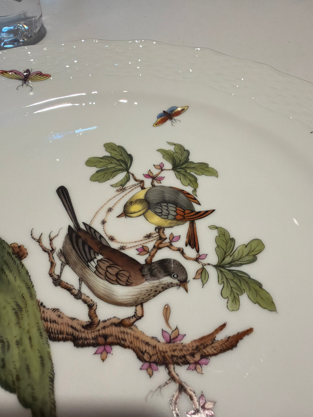6 Herend Rothschild Dinner Plates (#1527)