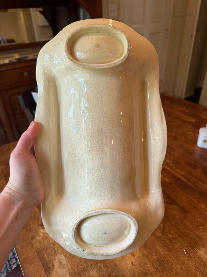 Antique French Majolica Asparagus Server