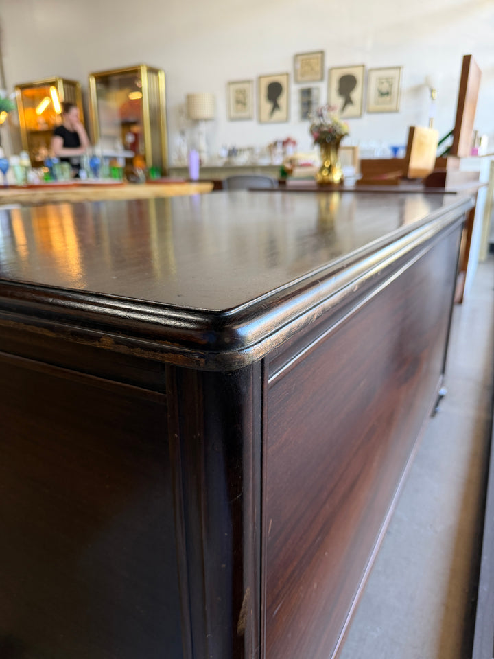Vintage Rucker Fuller Wooden Desk (Scratches on top)