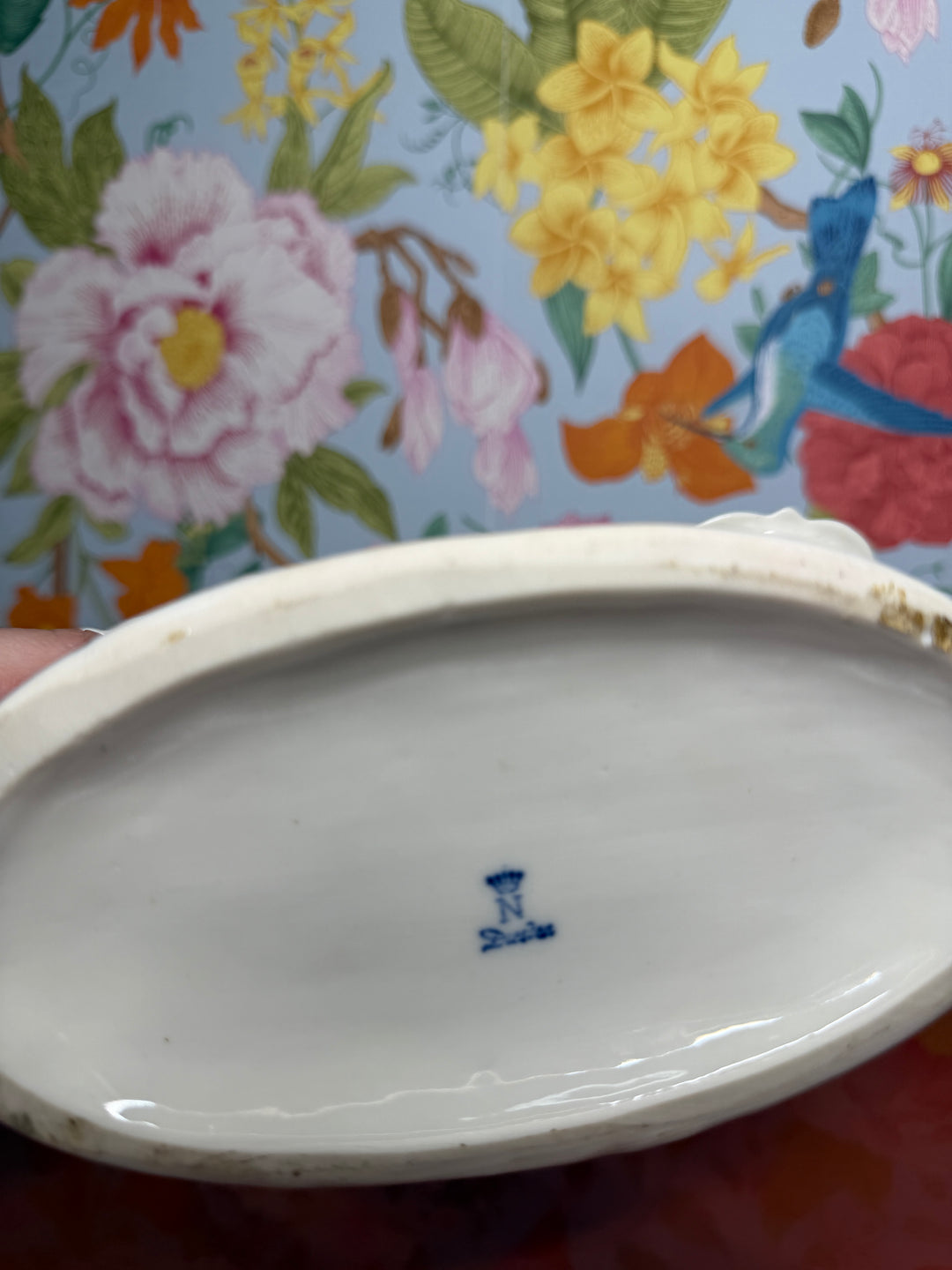 Vintage Porcelain Double Candleholder